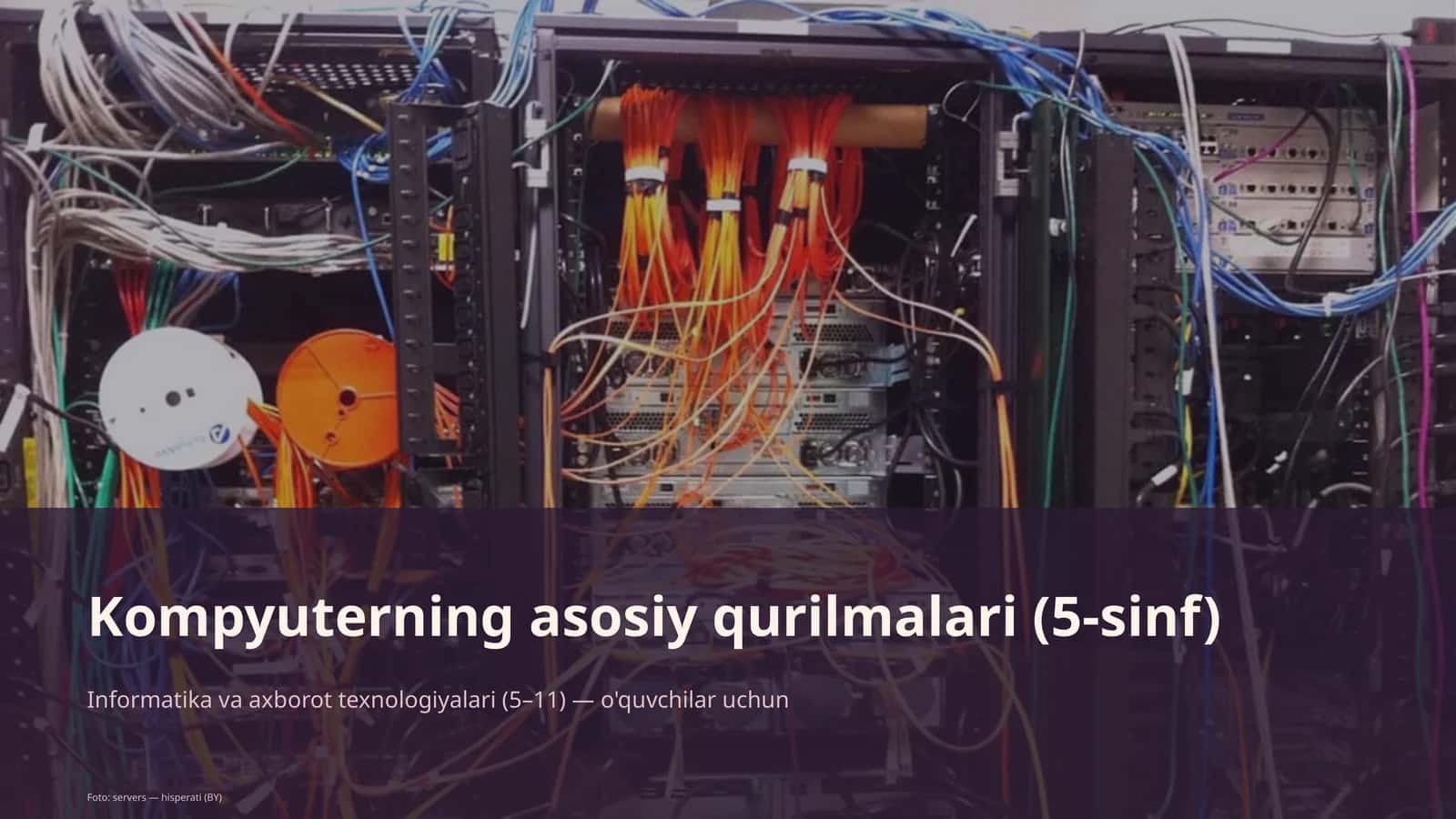 Kompyuterning asosiy qurilmalari (5-sinf)