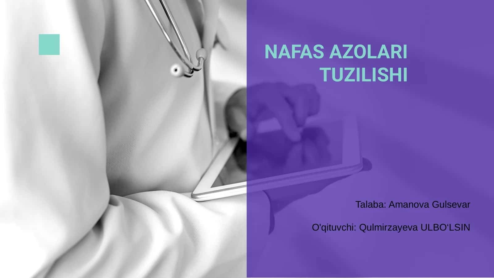 NAFAS AZOLARI TUZILISHI