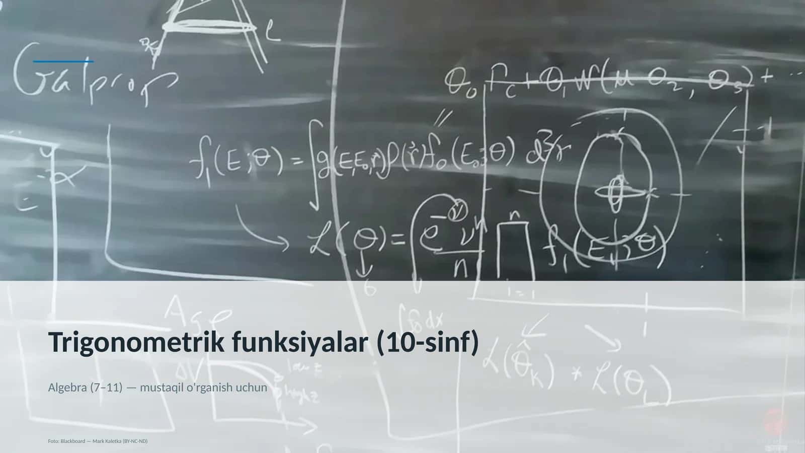 Trigonometrik funksiyalar (10-sinf)