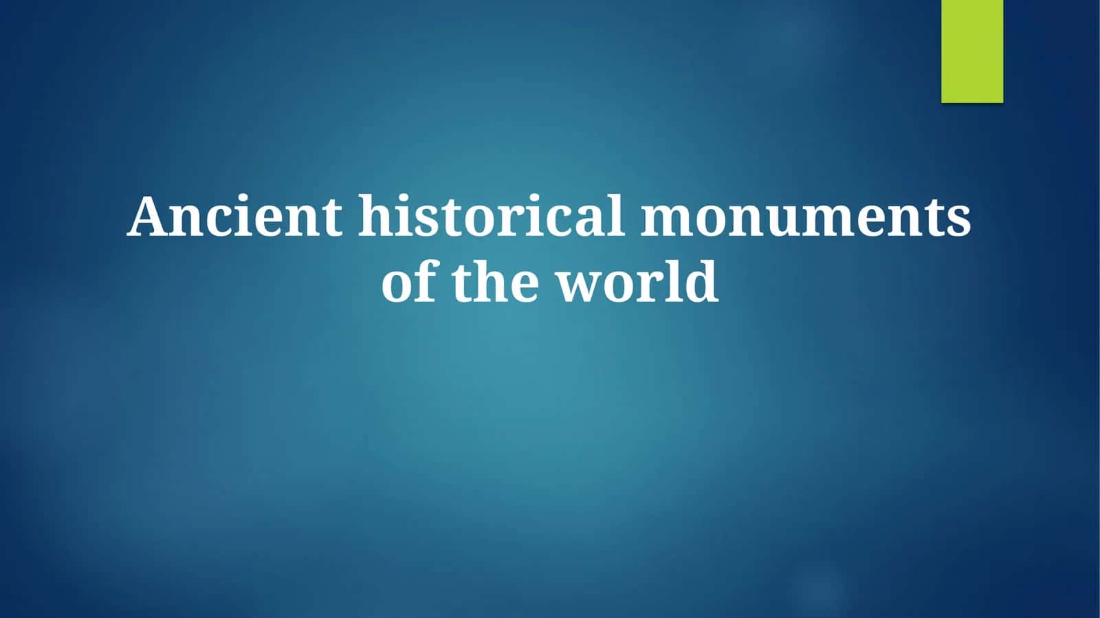 Wonders of the Ancient World