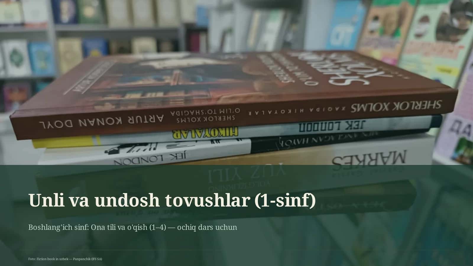 Unli va undosh tovushlar (1-sinf)