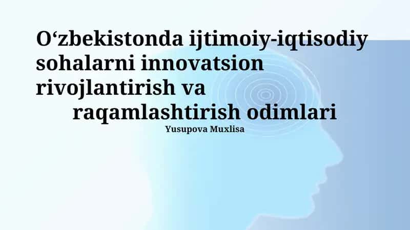 Kichik va o'rta biznesni raqamlashtirish va qo'llab-quvvatlash