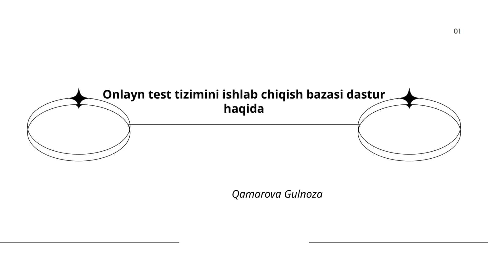 Onlayn test tizimini ishlab chiqish bazasi dastur haqida