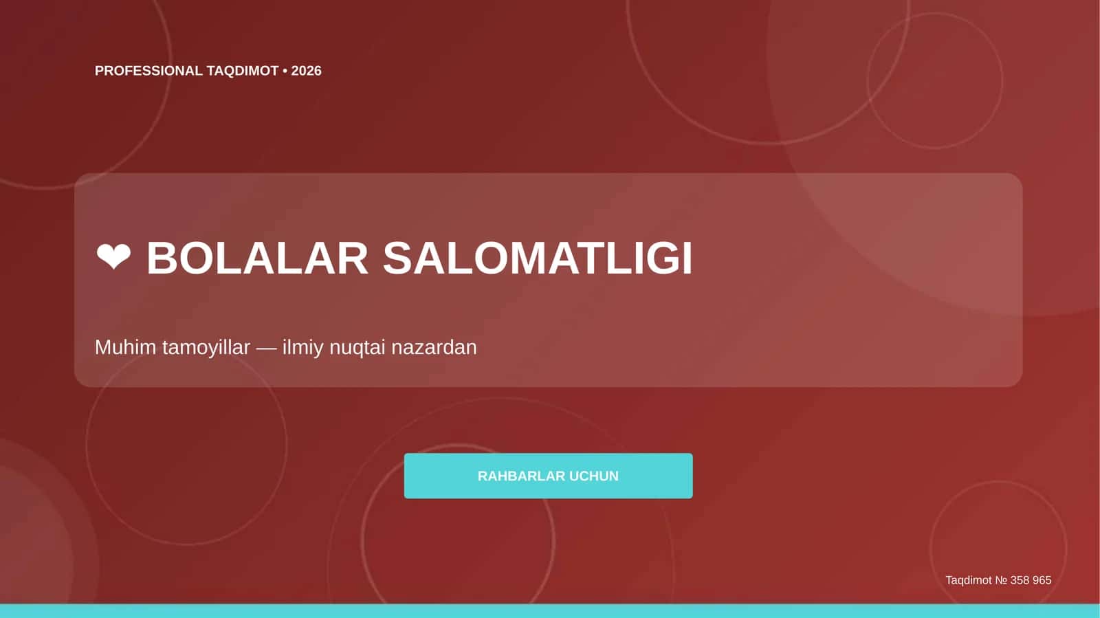 BOLALAR SALOMATLIGI