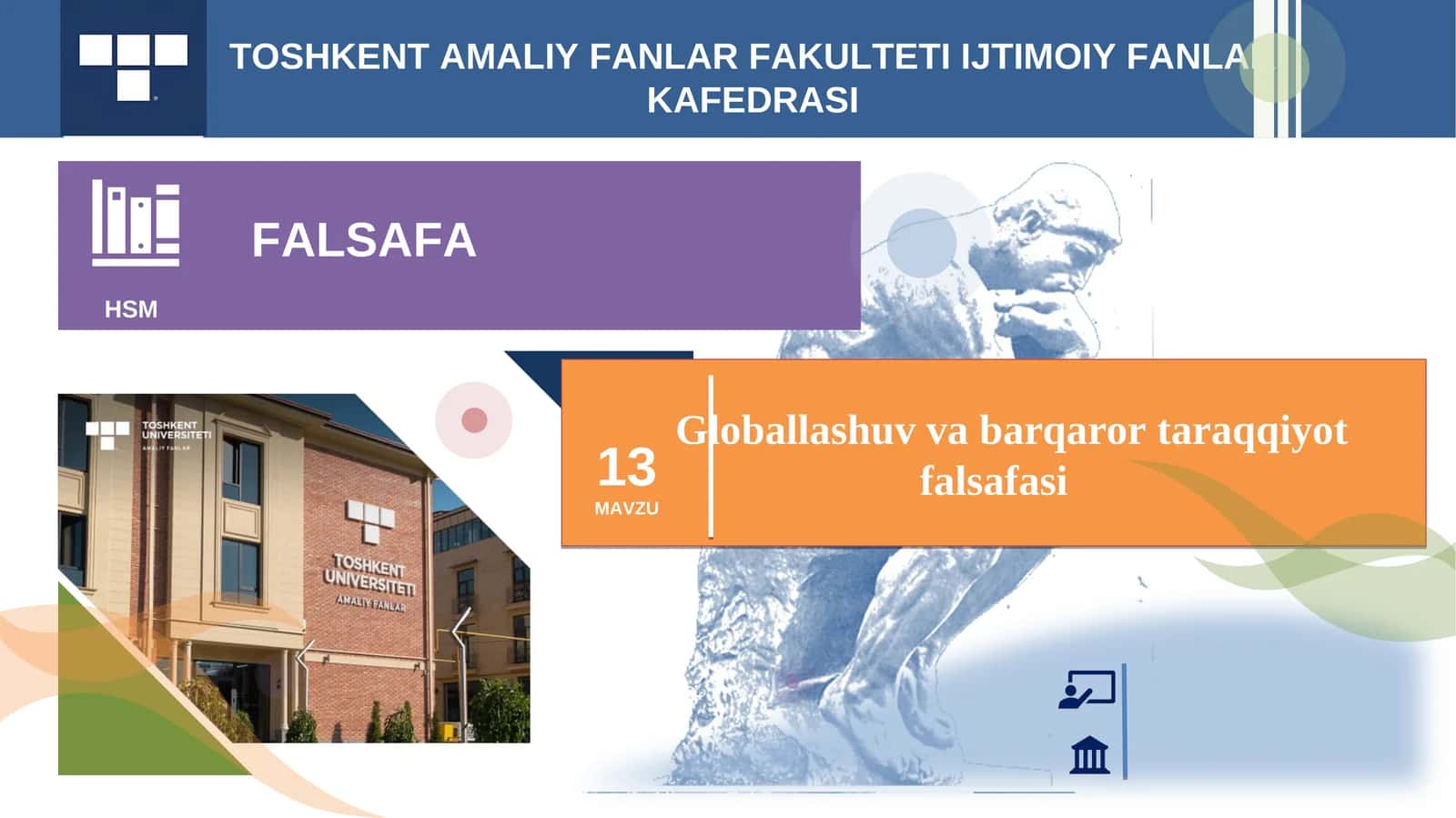 Globallashuv va barqaror taraqqiyot falsafasi