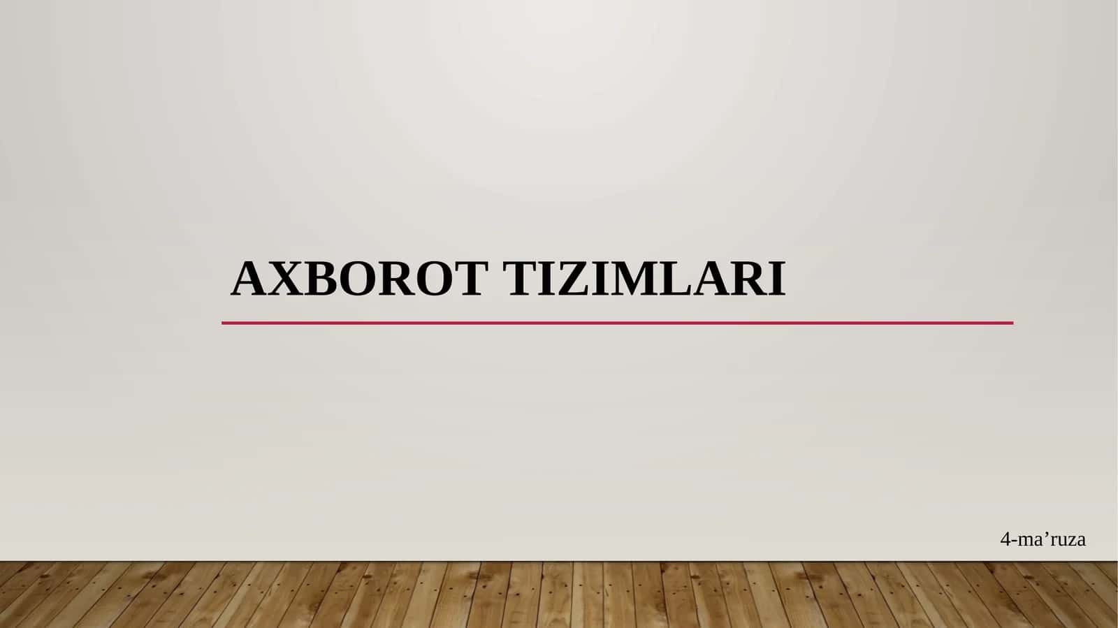 Axborottizimlari