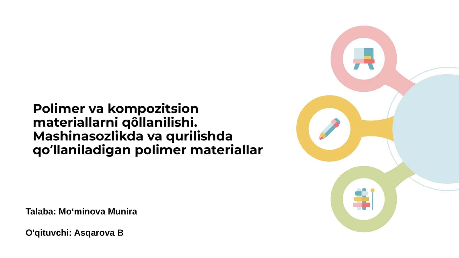 Polimer va kompozit materiallar: Kirish