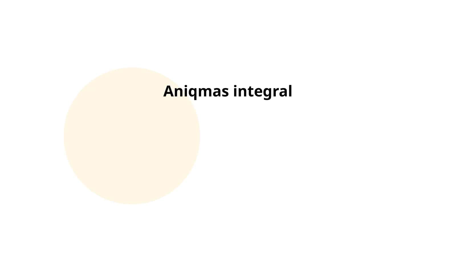 Aniqmas integral