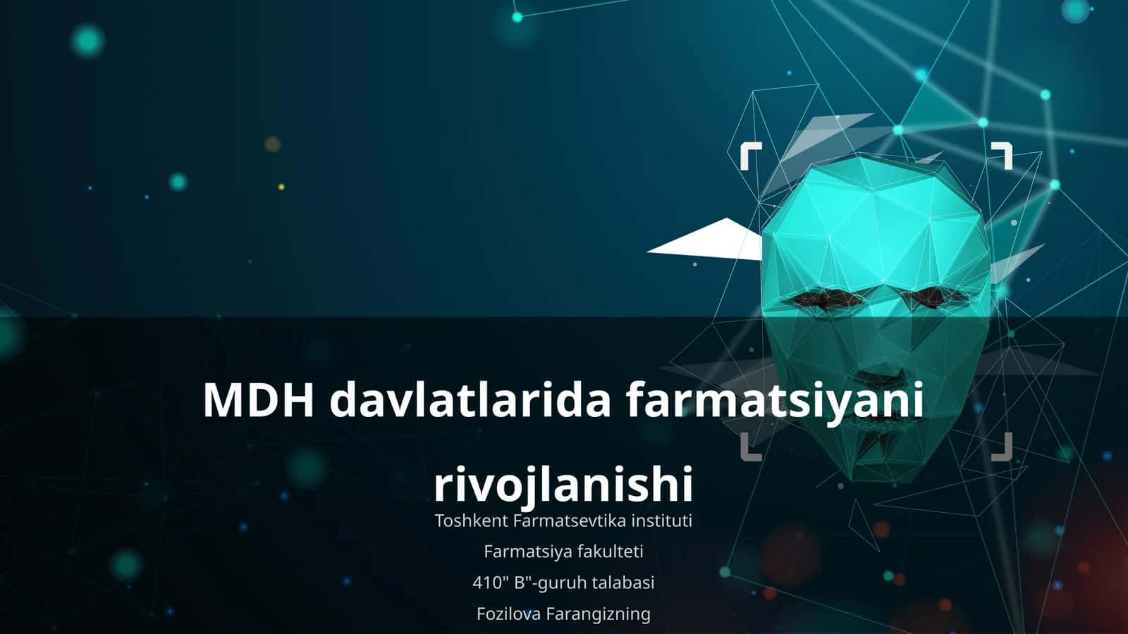 MDH davlatlarida farmatsiyani rivojlanishi