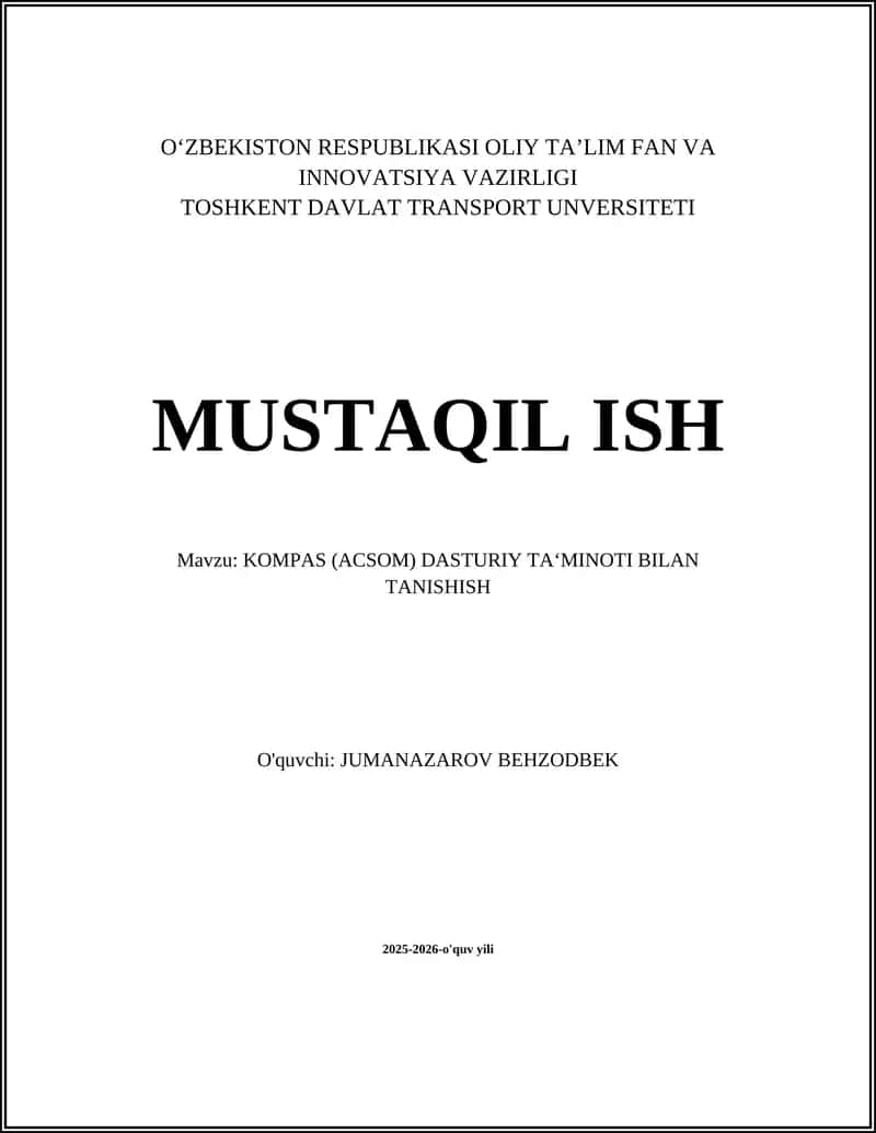 KOMPAS (ACSOM) DASTURI