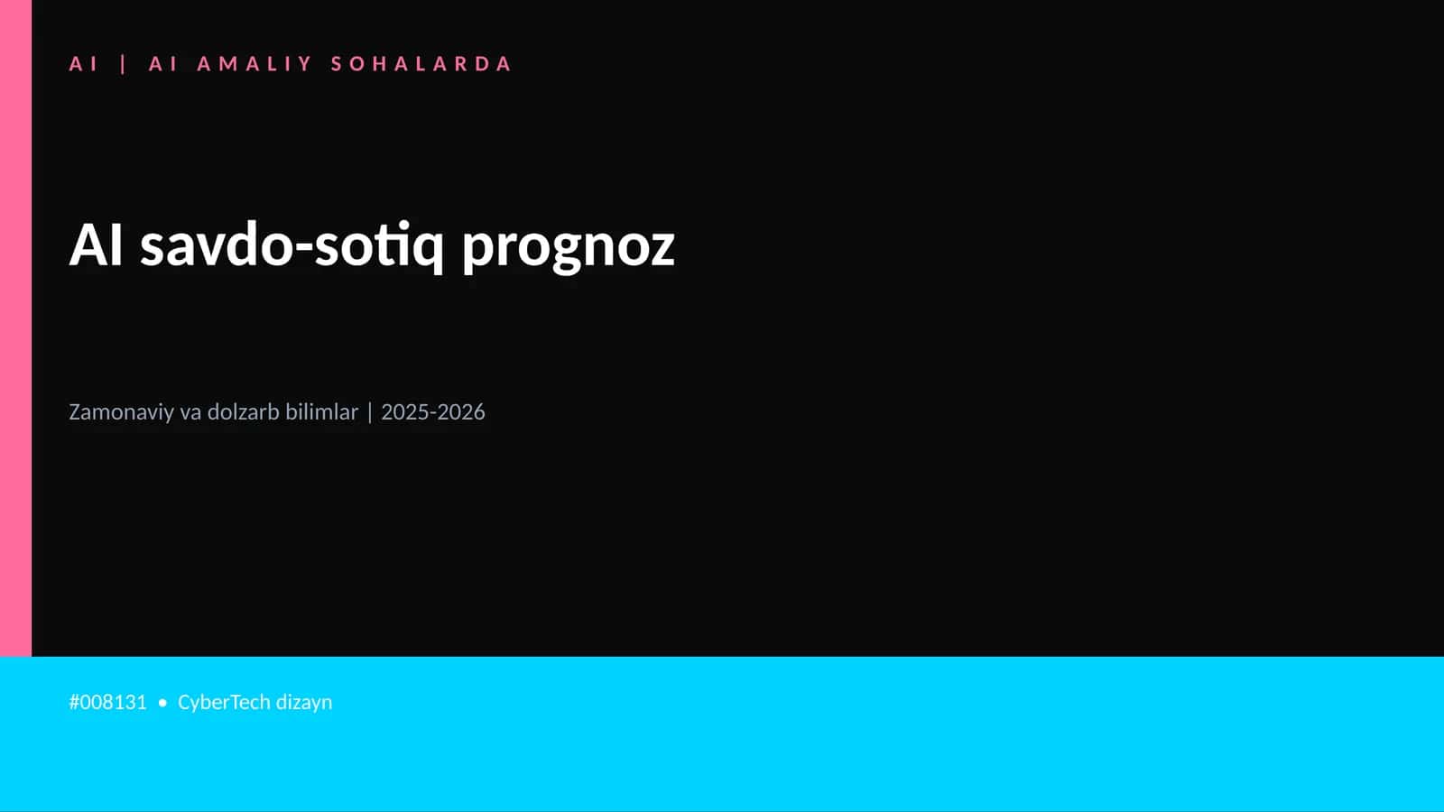 AI savdo-sotiq prognoz