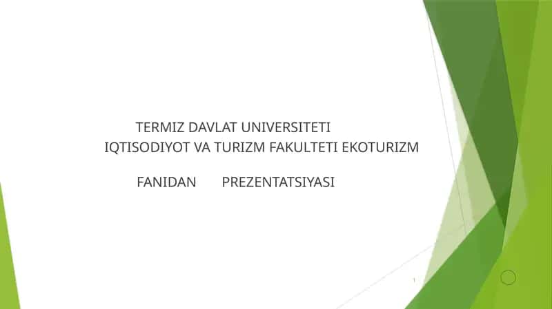 EKOTURIZM