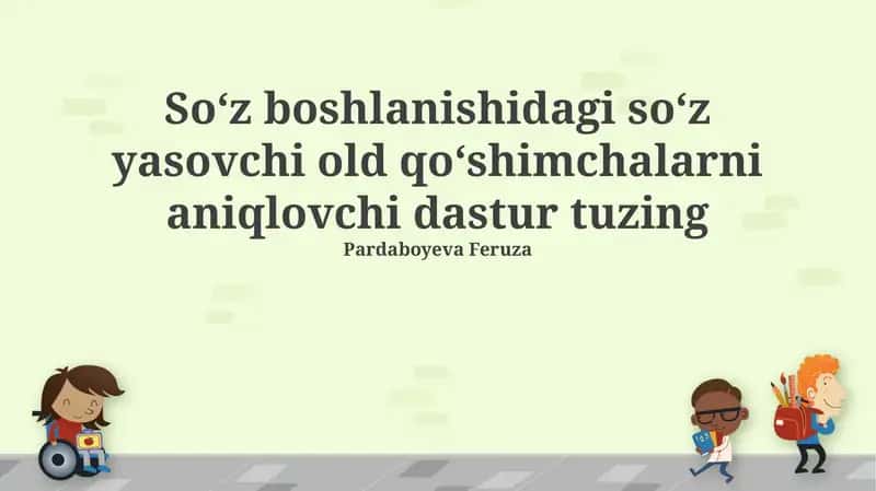 Prefikslarni Aniqlash Dasturi