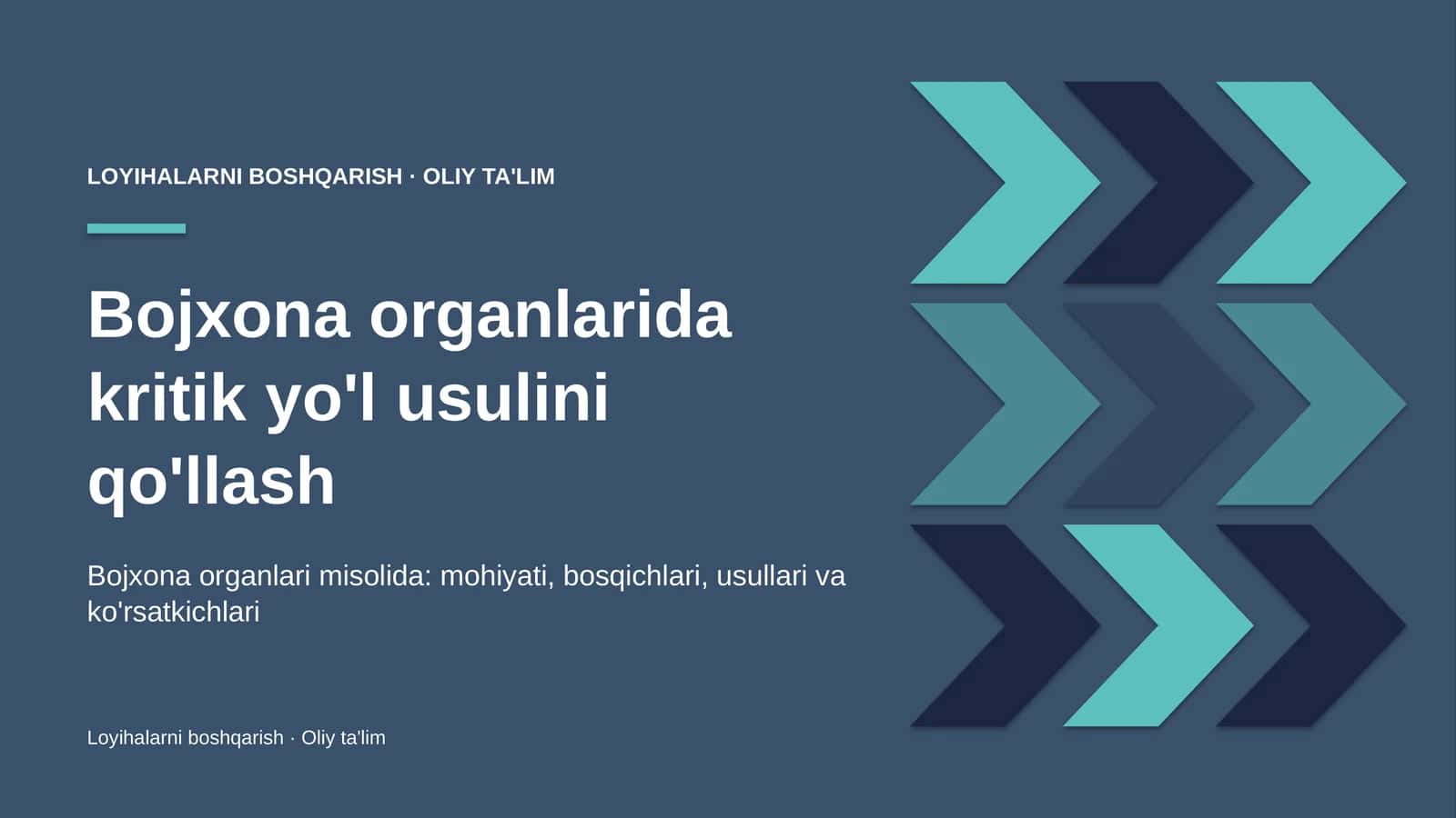 [Bojxona organlarida kritik yo'l usulini qo'llash]