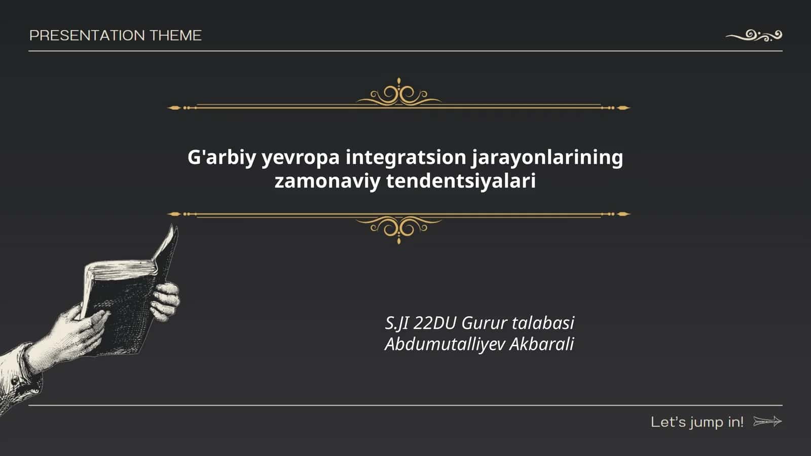G'arbiy yevropa integratsion jarayonlarining zamonaviy tendentsiyalari