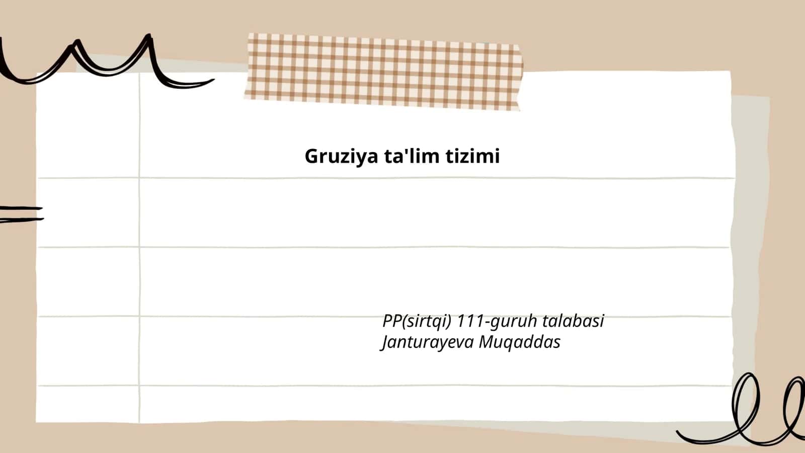 Gruziyada oliy ta'lim tizimi
