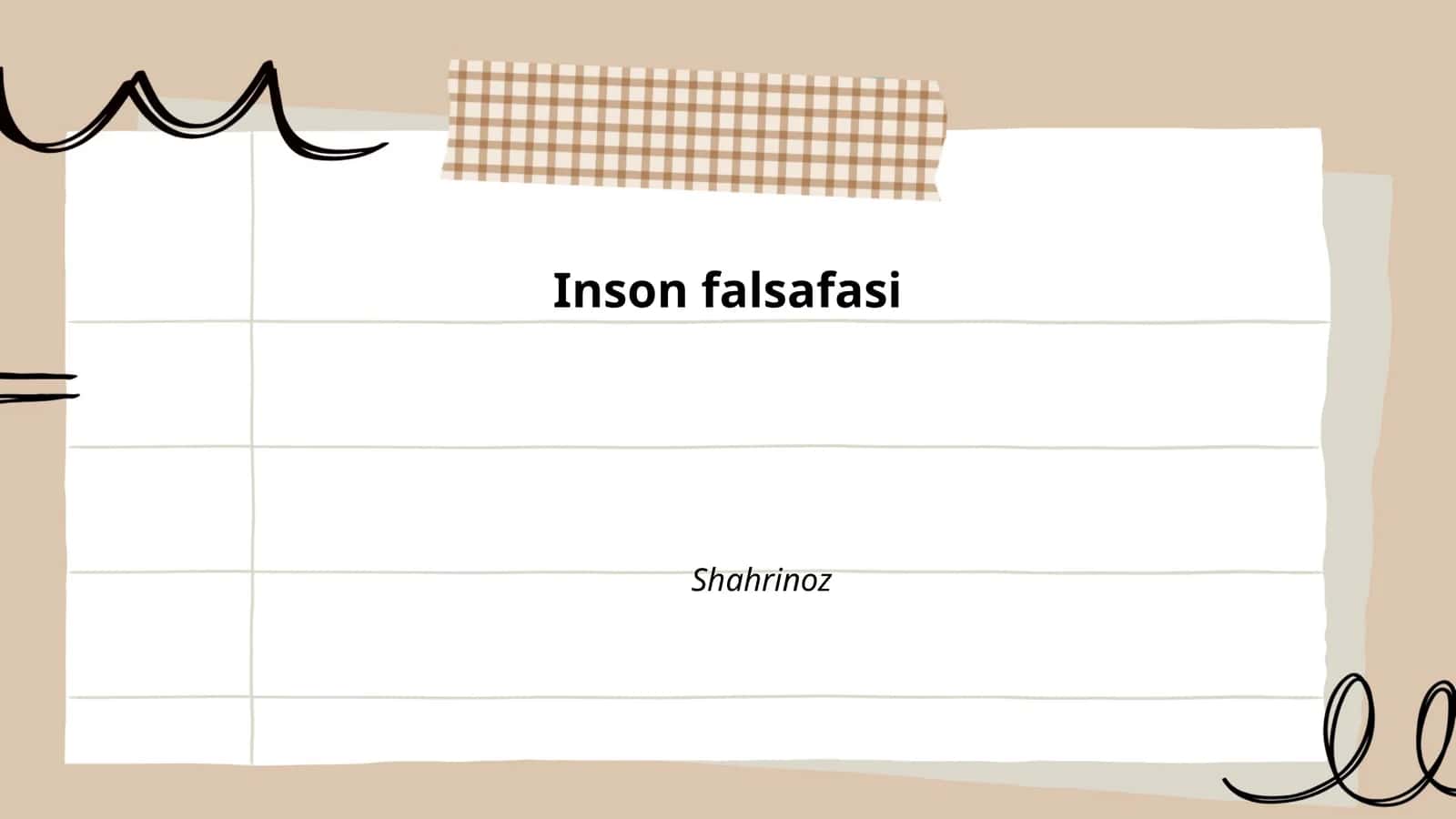 Inson falsafasi