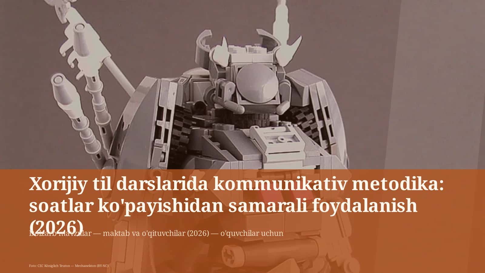 Xorijiy til darslarida kommunikativ metodika