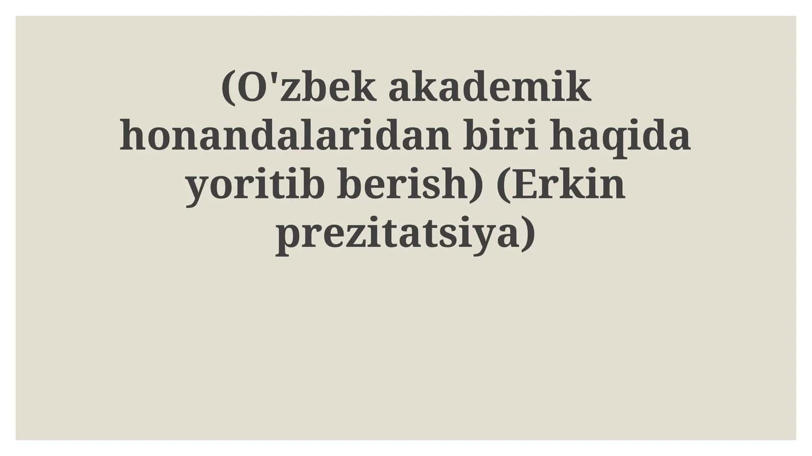 Hayot yo'li va ijod makoni