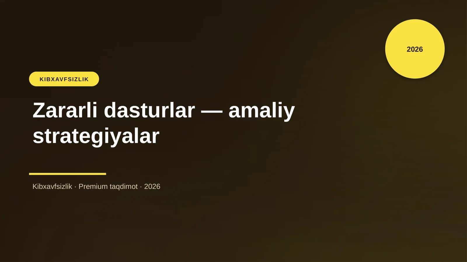 Zararli dasturlar — amaliy strategiyalar