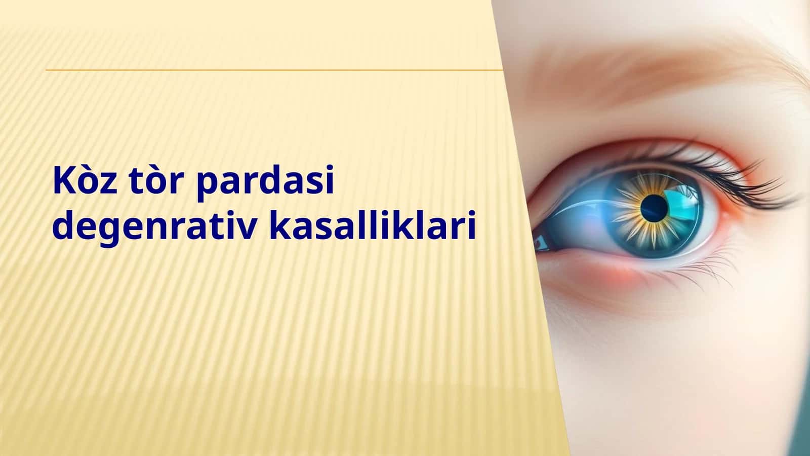 Ko'z to'r pardasining degenerativ kasalliklari