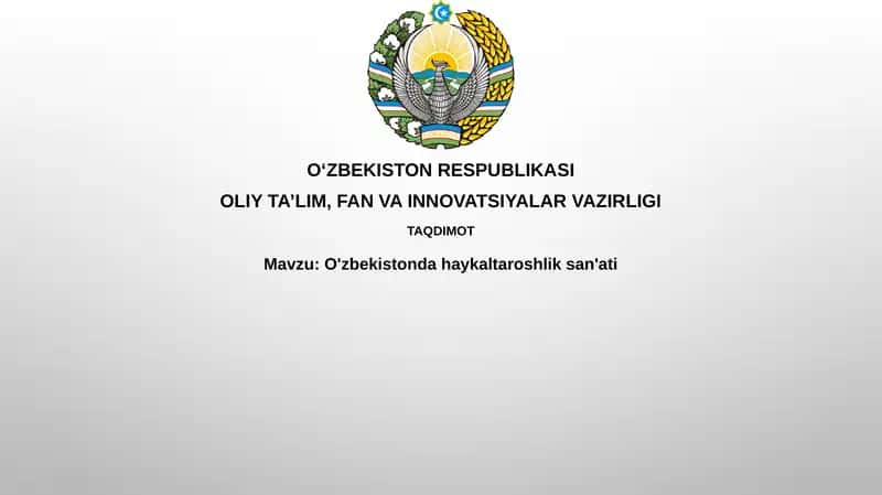 O'zbekistondagi Haykaltaroshlik San'ati