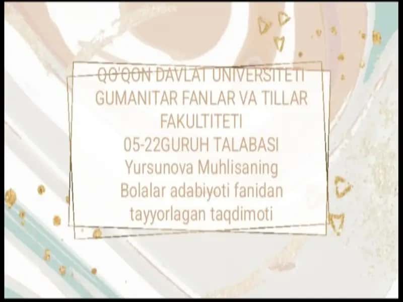 Taqdimot Alla haqida