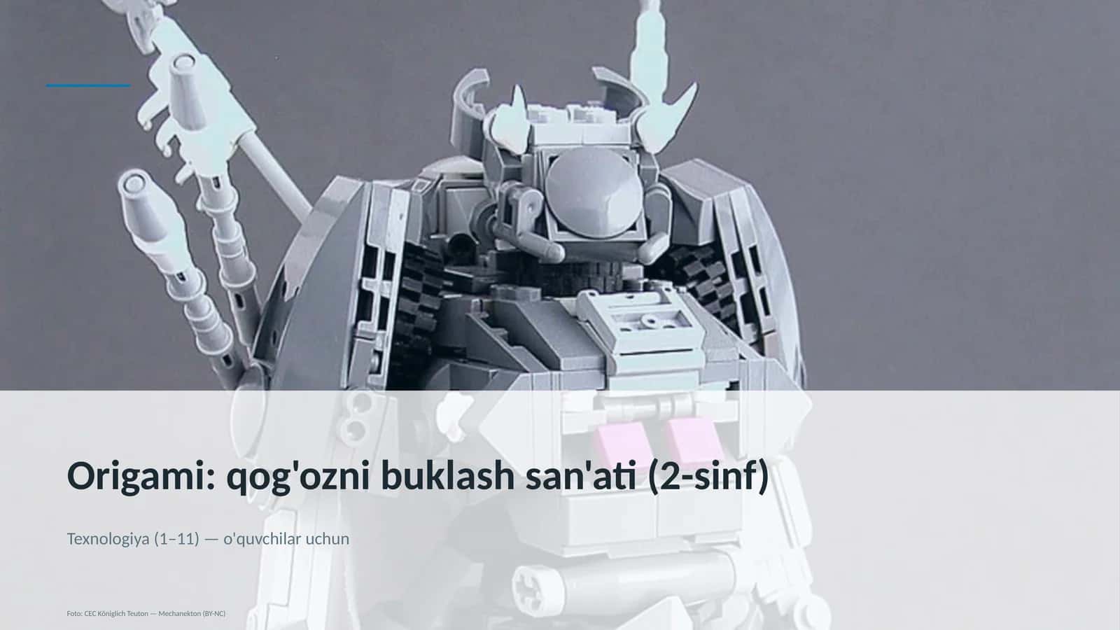 Origami: qog'ozni buklash san'ati (2-sinf)