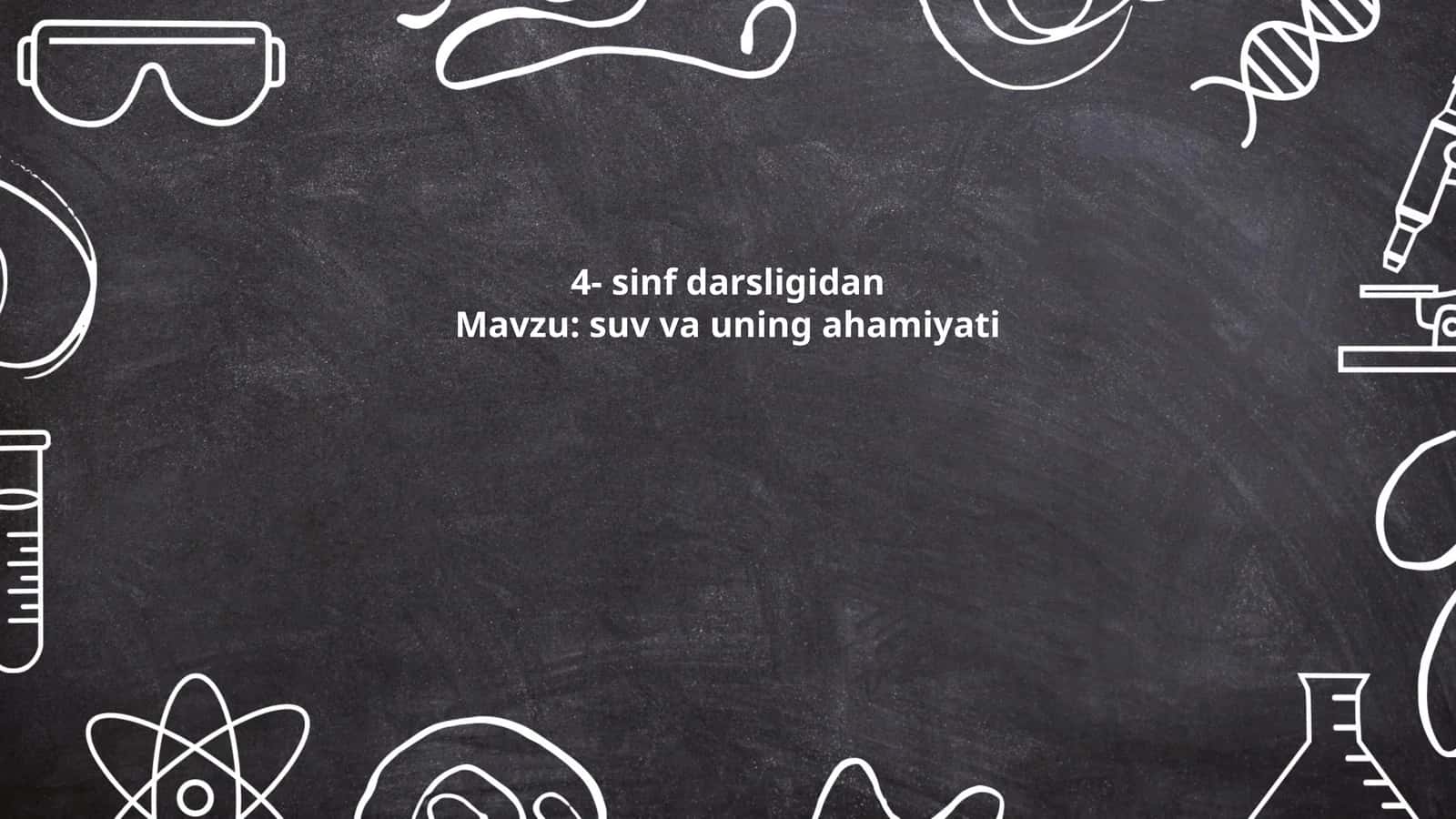 suv va uning ahamiyati