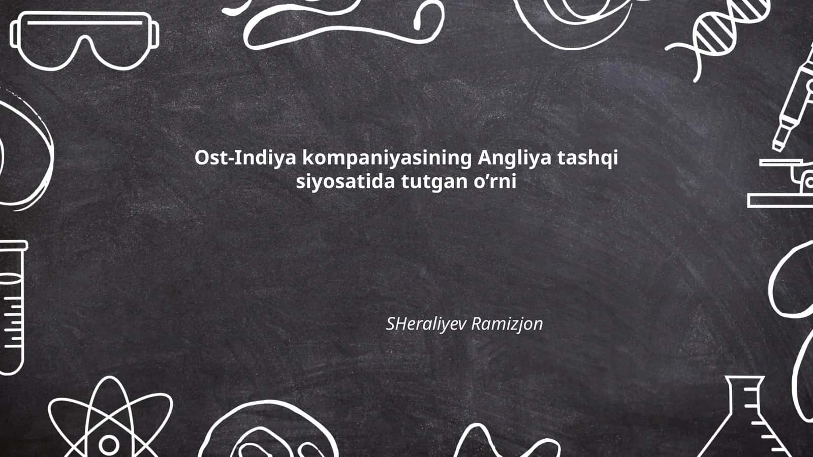 Ost-Indiya kompaniyasining tashkil topishi