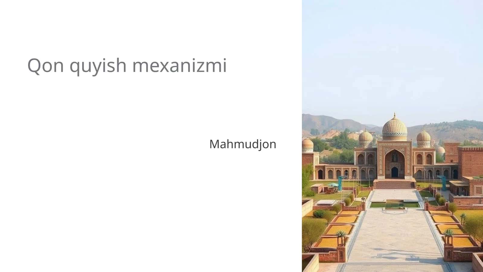 Qon quyish mexanizmi