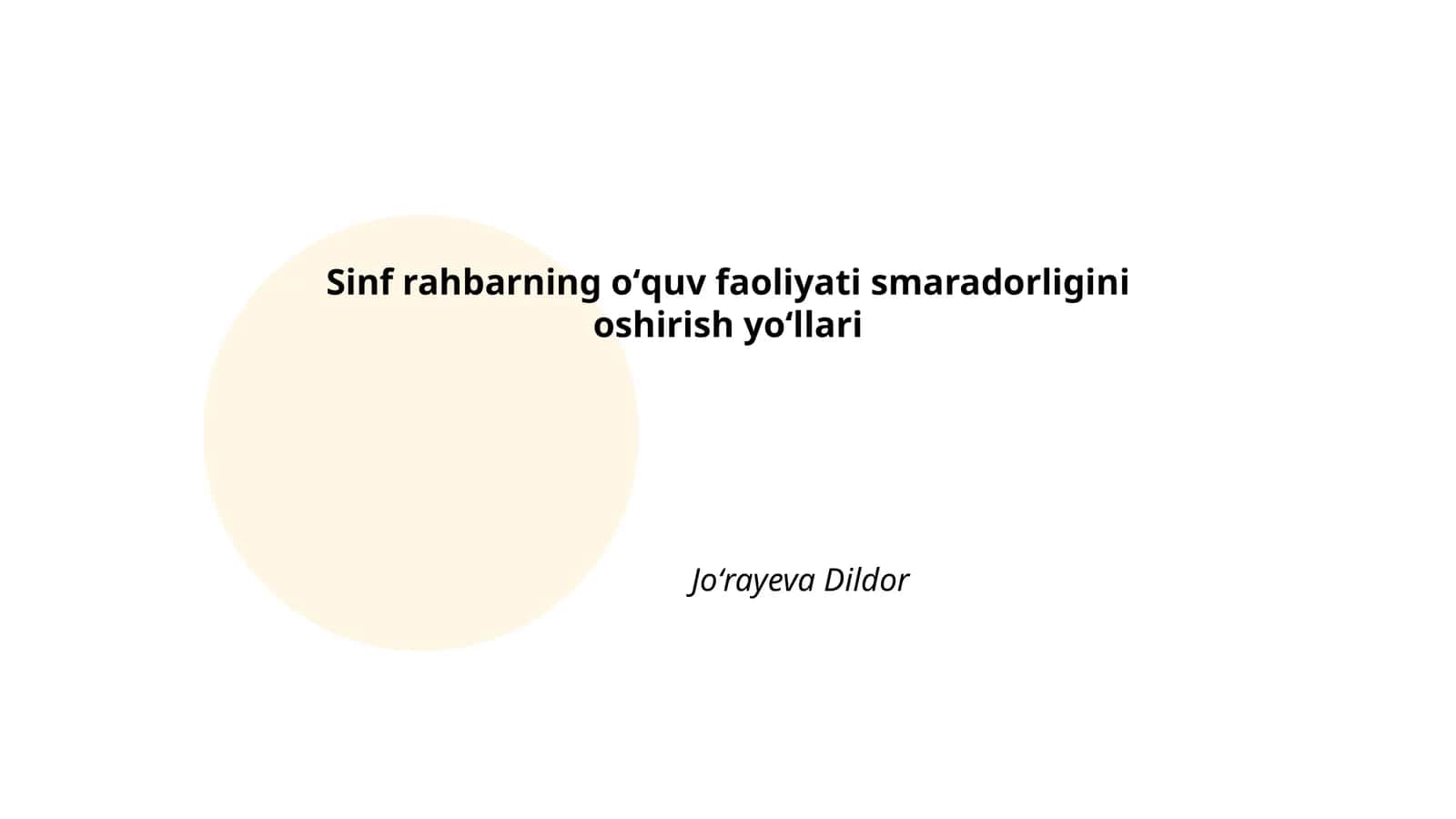 Ta'lim texnologiyalarini qo'llash