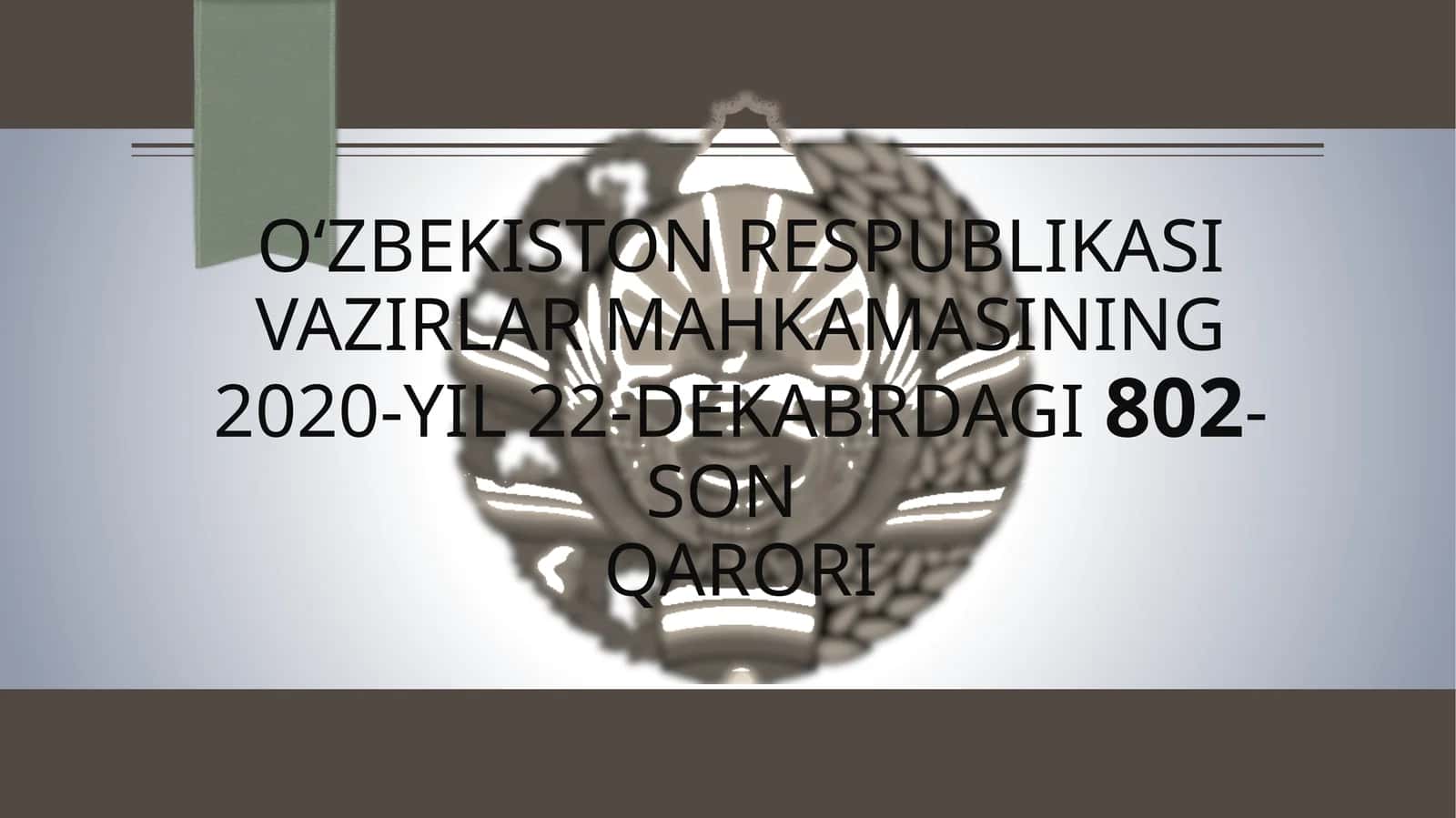 Maktabgacha Ta’lim va Tarbiya Davlat Standarti