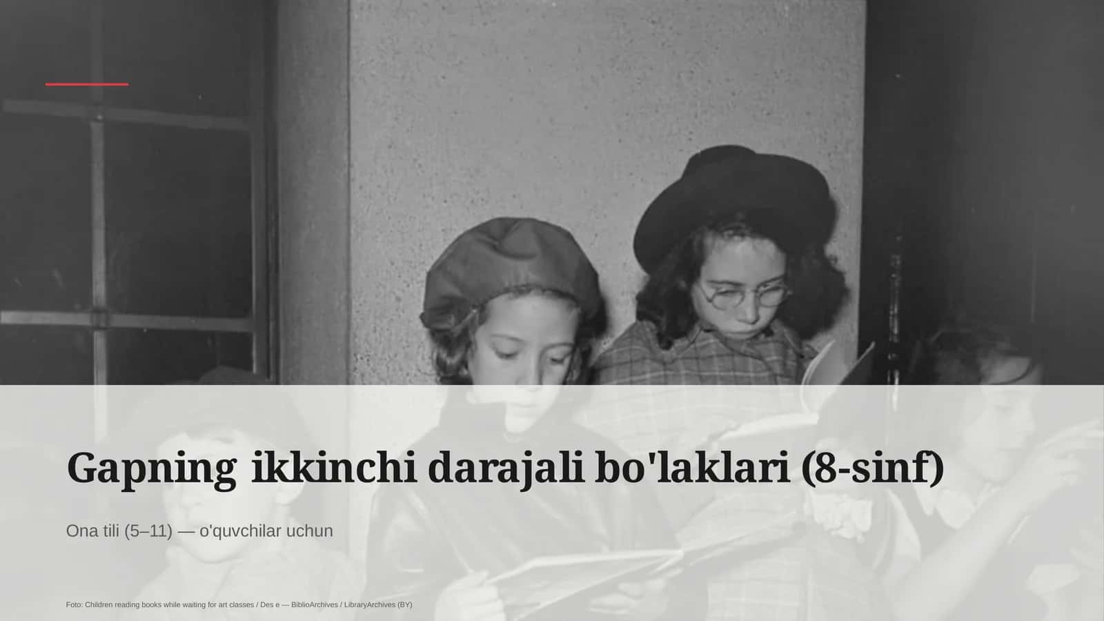 Gapning ikkinchi darajali bo'laklari (8-sinf)