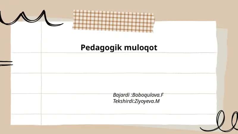 Pedagogik muloqot