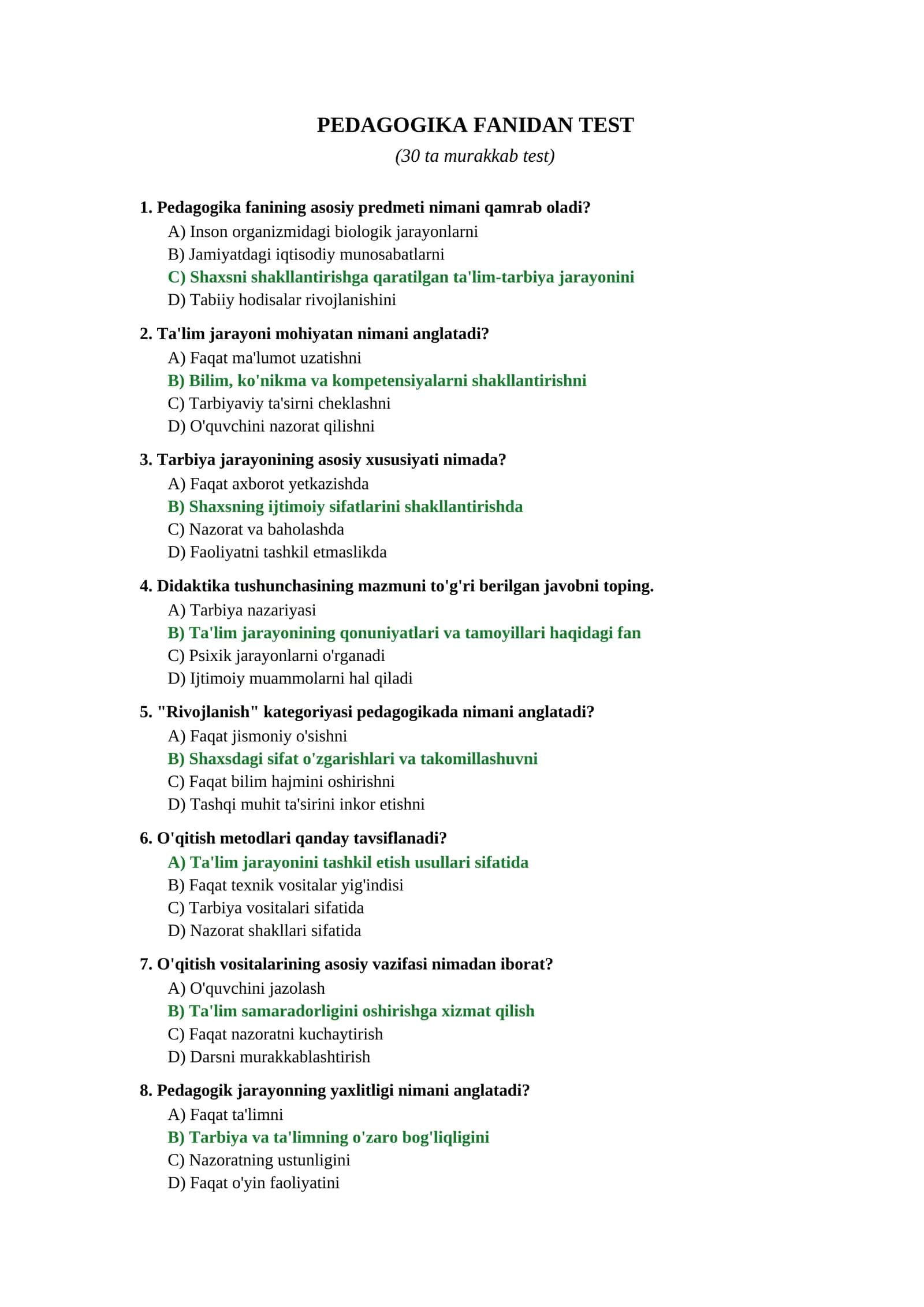 PEDAGOGIKA FANIDAN TEST