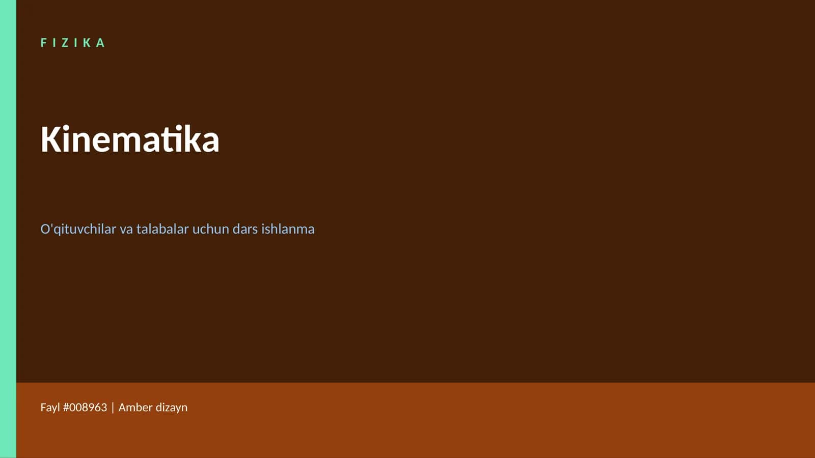 FIZIKA Kinematika