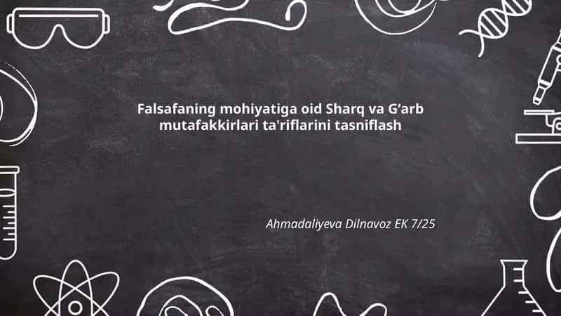 Falsafaning mohiyati