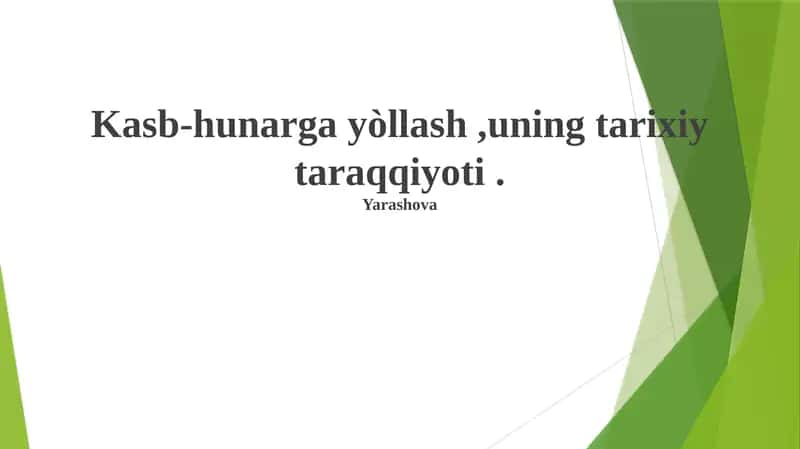 Rasmiy Ta'lim Dasturlarining Yüksalishi