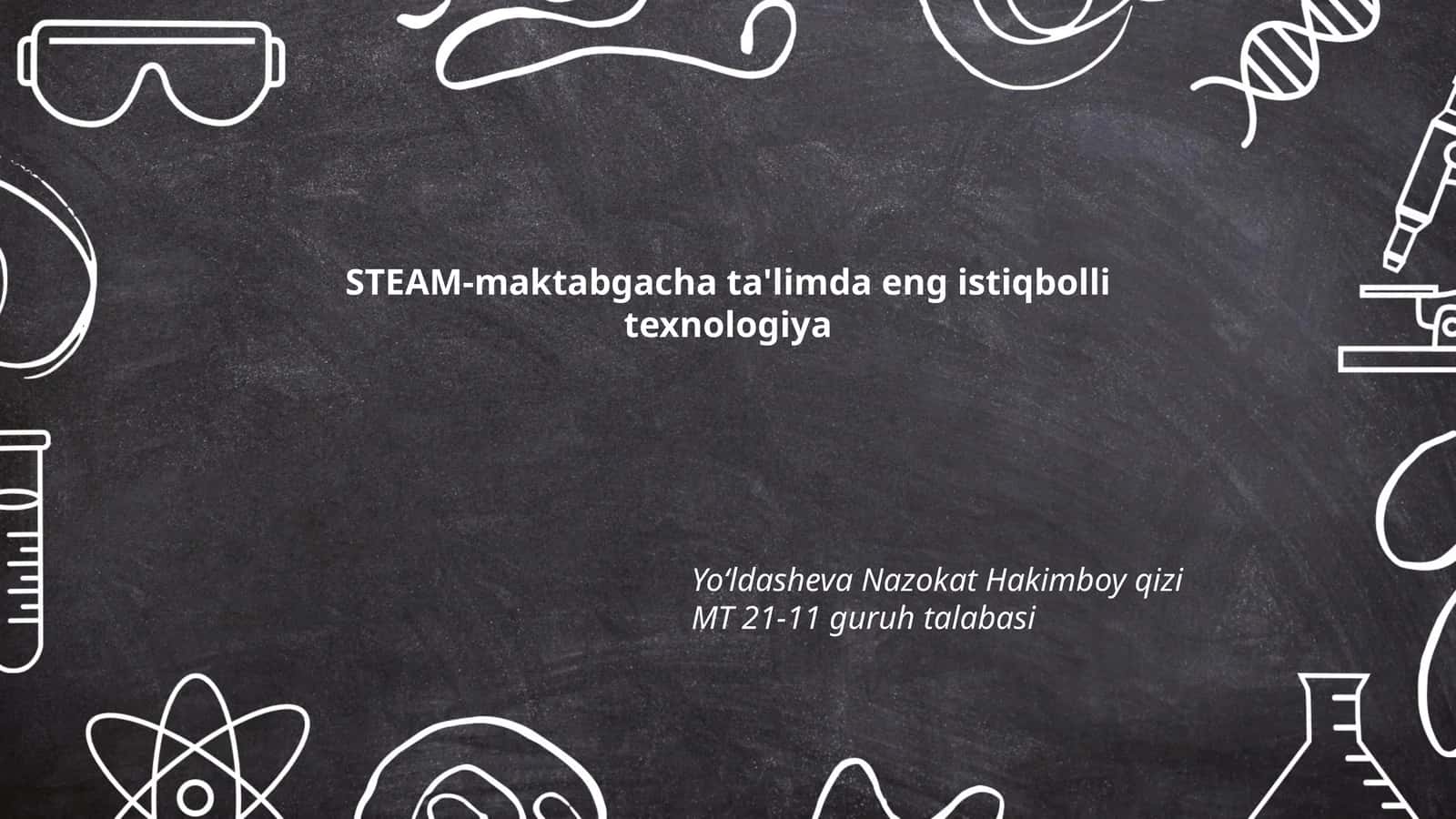 Robototexnika maktabgacha ta'limda