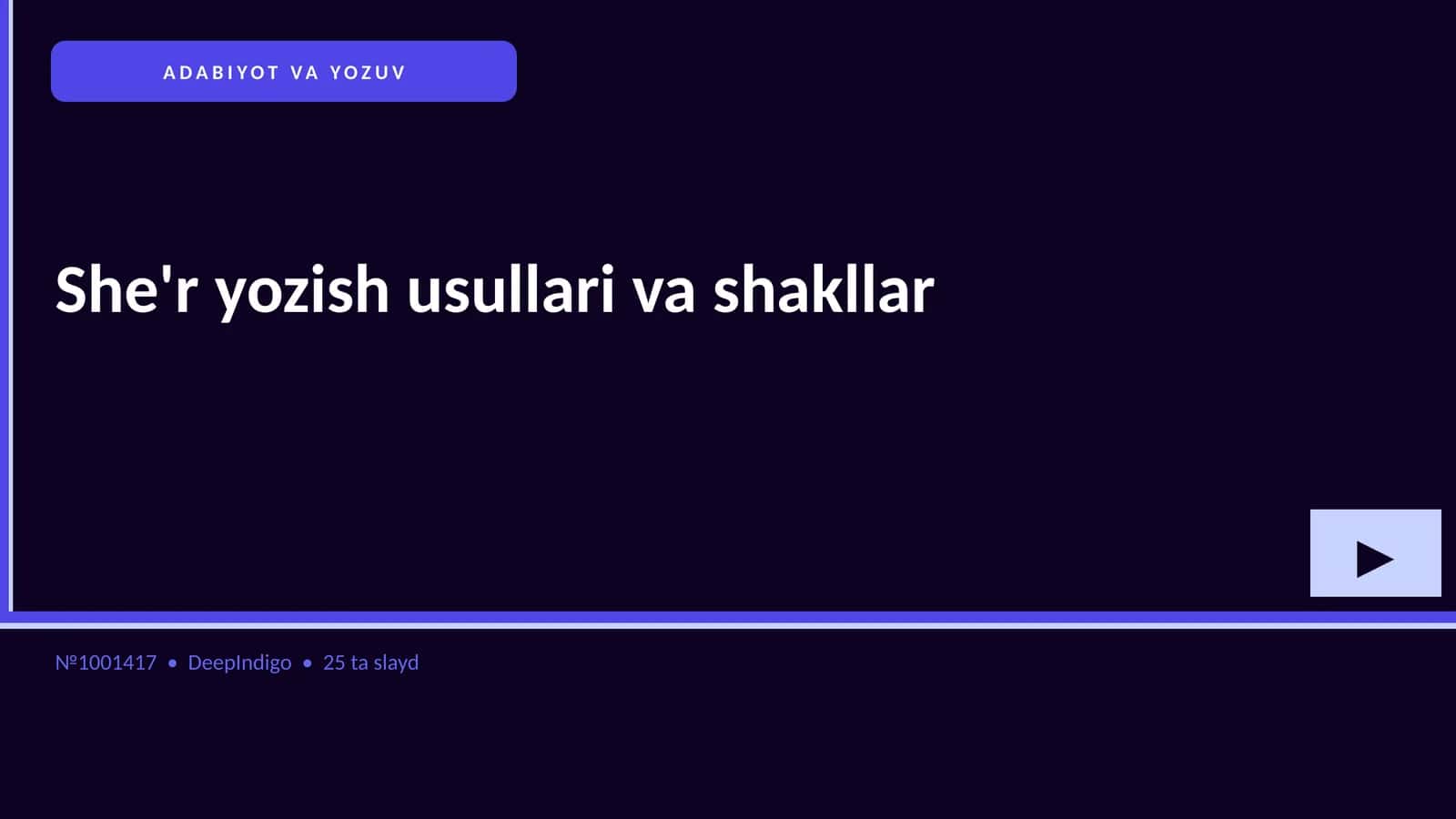 She'r yozish usullari va shakllar
