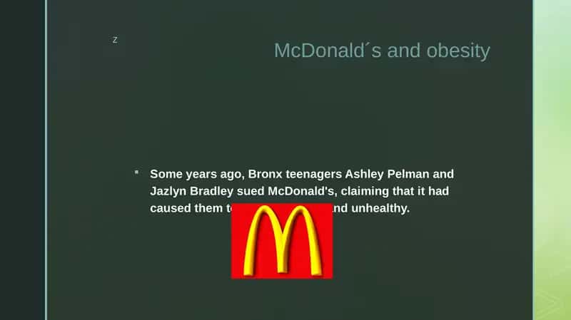 McDonald's and obesity