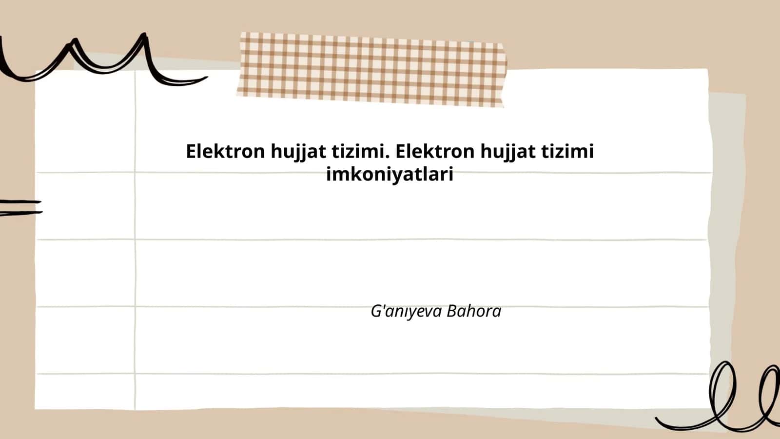Elektron hujjat tizimi