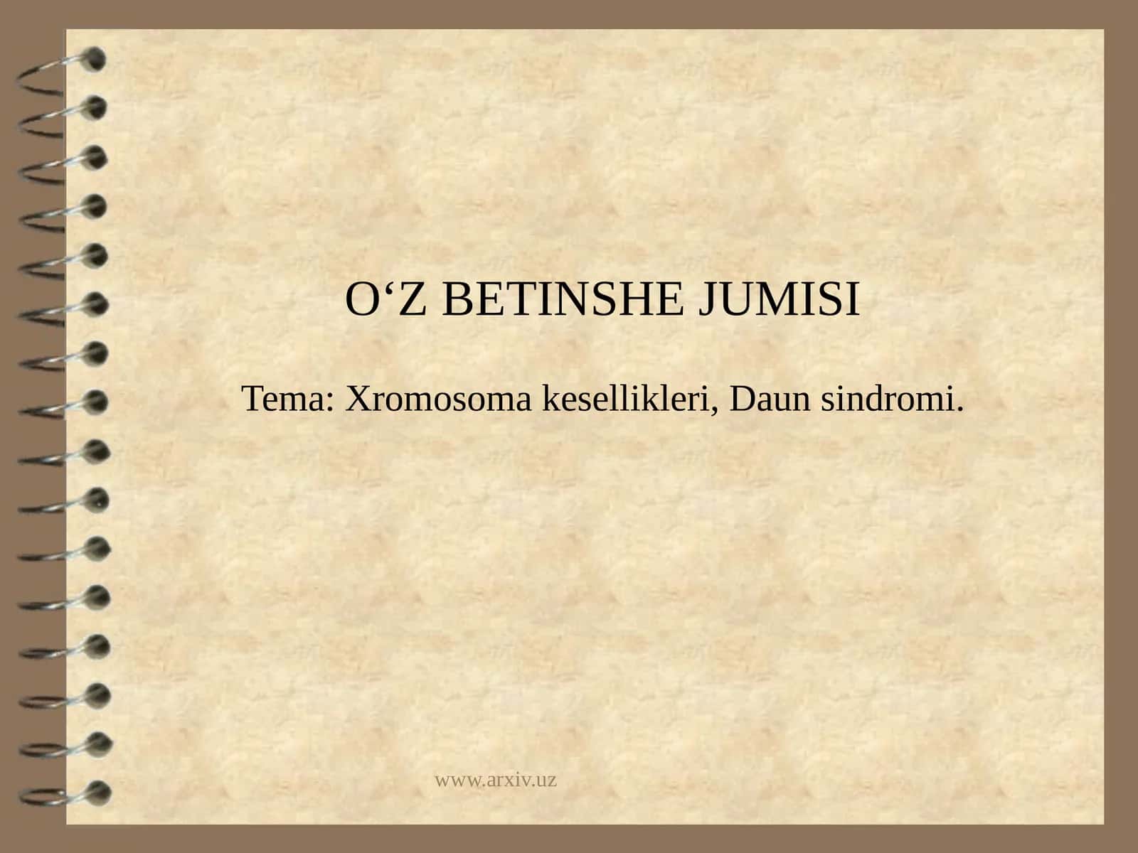 Xromosoma kesellikleri, Daun sindromi