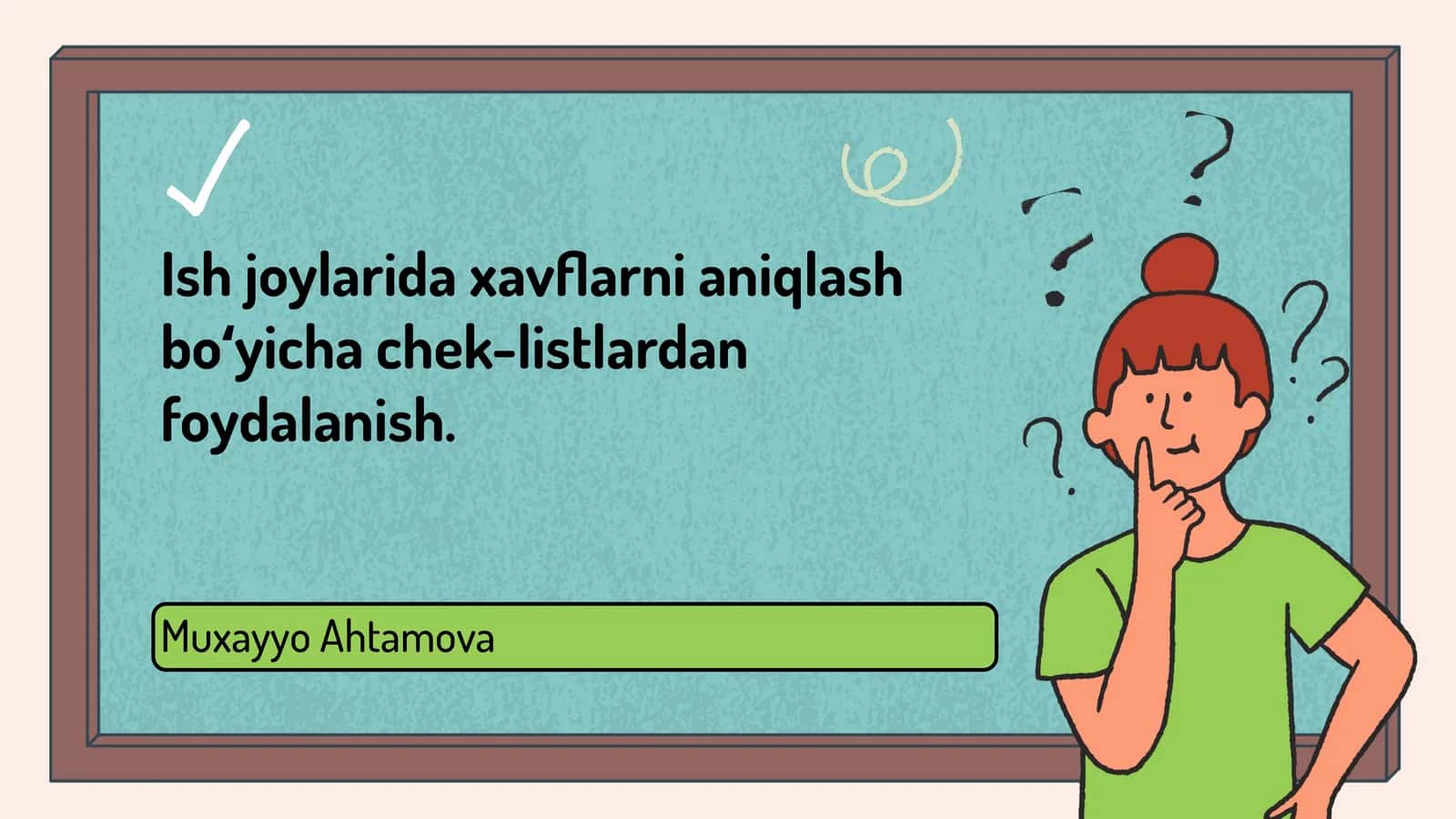 Chek-listlar xavflarni aniqlash usuli