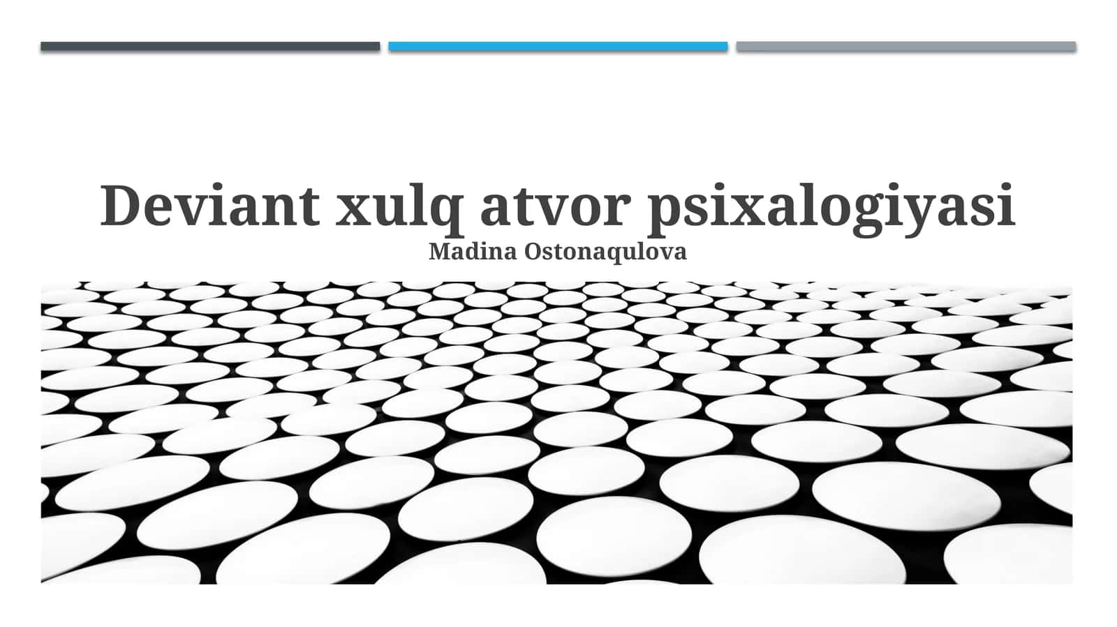 Deviant xulq-atvor psixalogiyasi