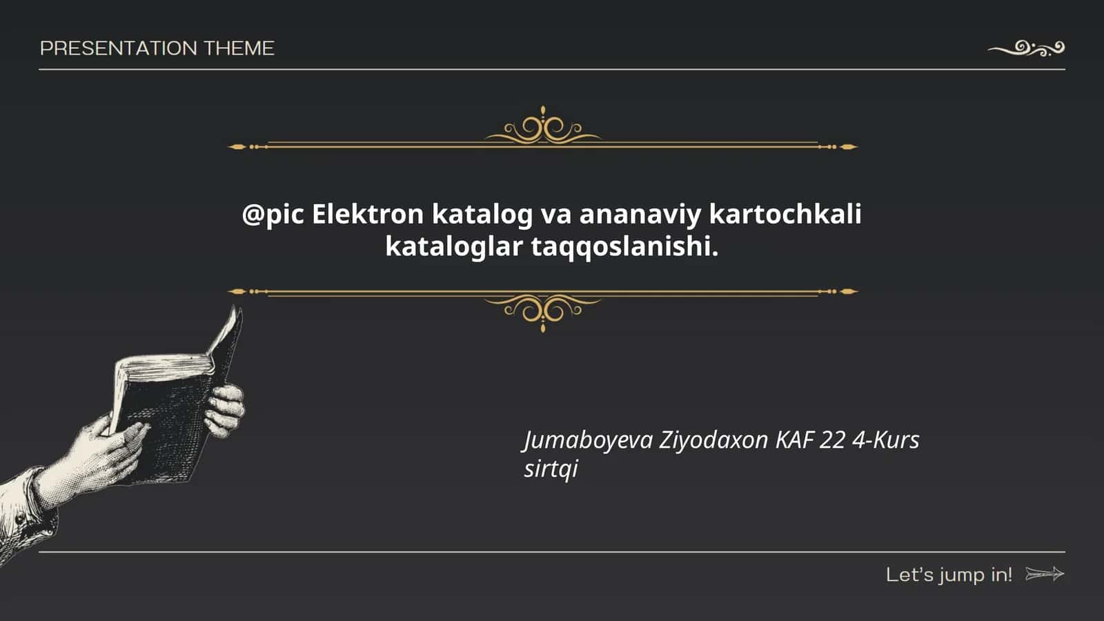 Elektron katalog va ananaviy kartochkali kataloglar taqqoslanishi