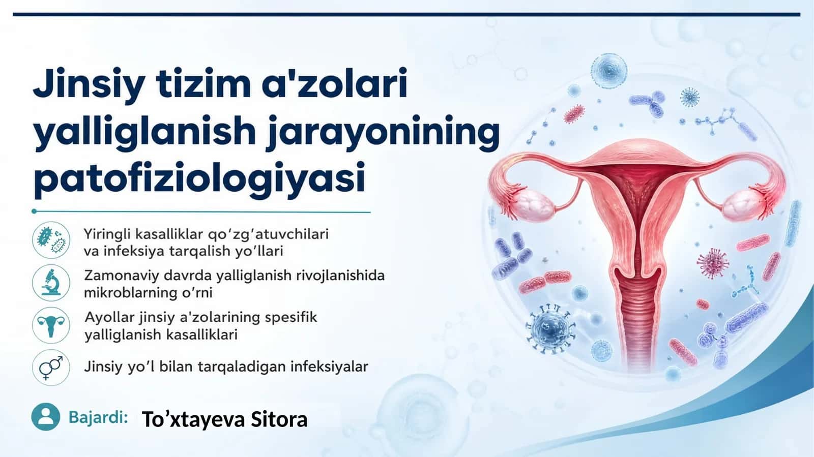 Jinsiy azolarning yallig'lanish jarayonlari patfizologiyasi