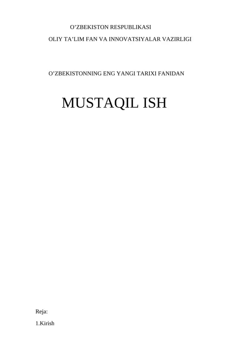 Mustaqillikdan oldingi talim tizimi