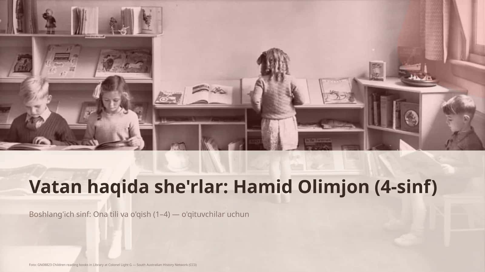 Vatan haqida she'rlar: Hamid Olimjon (4-sinf)
